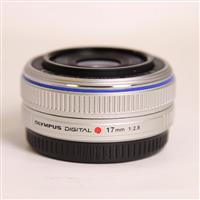 Used Olympus M.Zuiko Digital 17mm f/2.8 Pancake Lens Silver
