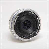 Used Olympus M.Zuiko Digital 17mm f/2.8 Pancake Lens Silver