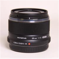 Used Olympus M.Zuiko Digital 25mm f/1.8 Lens Black