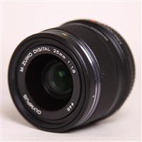 Used Olympus M.Zuiko Digital 25mm f/1.8 Lens Black