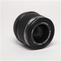 Used Olympus M.Zuiko Digital 25mm f/1.8 Lens Black