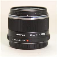 Used Olympus M.Zuiko Digital 25mm f/1.8 Lens Black
