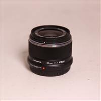 Used Olympus M.Zuiko Digital 25mm f/1.8 Lens Black