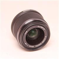 Used Olympus M.Zuiko Digital 25mm f/1.8 Lens Black