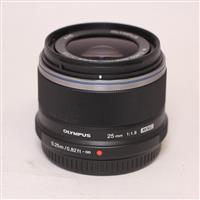 Used Olympus M.Zuiko Digital 25mm f/1.8 Lens Black