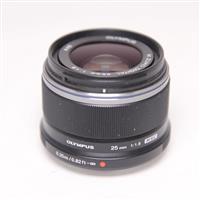 Used Olympus M.Zuiko Digital 25mm f/1.8 Lens Black