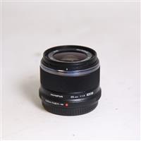 Used Olympus M.Zuiko Digital 25mm f/1.8 Lens Black