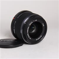 Used Olympus M.Zuiko Digital 25mm f/1.8 Lens Black