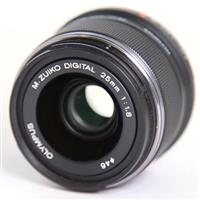 Used Olympus M.Zuiko Digital 25mm f/1.8 Lens Black