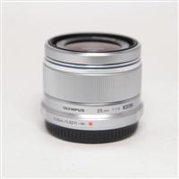 Used Olympus M.Zuiko Digital 25mm f/1.8 Lens Silver