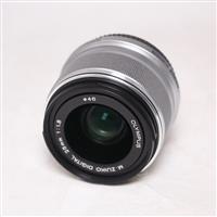 Used Olympus M.Zuiko Digital 25mm f/1.8 Lens Silver