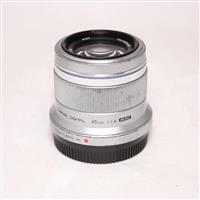 Used Olympus M.Zuiko Digital 45mm f/1.8 Lens Silver