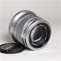 Used Olympus M.Zuiko Digital 45mm f/1.8 Lens Silver