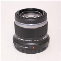 Used Olympus M.Zuiko Digital 45mm f/1.8 Lens Black