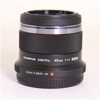 Used Olympus M.Zuiko Digital 45mm f/1.8 Lens Black