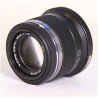 Used Olympus M.Zuiko Digital 45mm f/1.8 Lens Black
