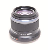 Used Olympus M.Zuiko Digital 45mm f/1.8 Lens Black
