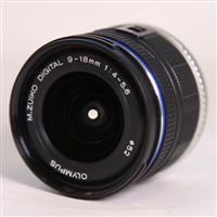 Used Olympus M.Zuiko Digital ED 9-18mm f/4-5.6 Wide Angle Zoom Lens