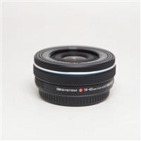 Used Olympus M.Zuiko Digital ED 14-42mm f/3.5-5.6 EZ Zoom Lens Black