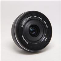 Used Olympus M.Zuiko Digital ED 14-42mm f/3.5-5.6 EZ Zoom Lens Black