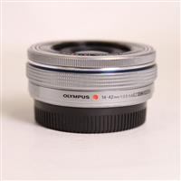 Used Olympus M.Zuiko Digital ED 14-42mm f/3.5-5.6 EZ Zoom Lens Silver