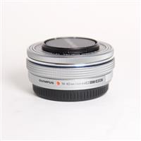 Used Olympus M.Zuiko Digital ED 14-42mm f/3.5-5.6 EZ Zoom Lens Silver
