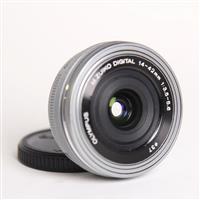 Used Olympus M.Zuiko Digital ED 14-42mm f/3.5-5.6 EZ Zoom Lens Silver