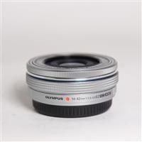 Used Olympus M.Zuiko Digital ED 14-42mm f/3.5-5.6 EZ Zoom Lens Silver