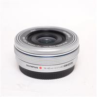Used Olympus M.Zuiko Digital ED 14-42mm f/3.5-5.6 EZ Zoom Lens Silver