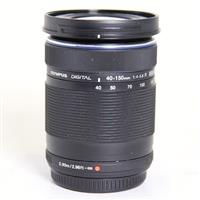 Used OM-System Digital ED 40-150mm f/4-5.6 R Zoom Lens Black