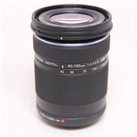 Used OM-System Digital ED 40-150mm f/4-5.6 R Zoom Lens Black