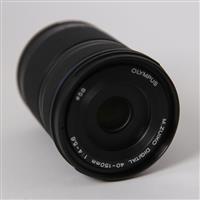 Used OM-System Digital ED 40-150mm f/4-5.6 R Zoom Lens Black