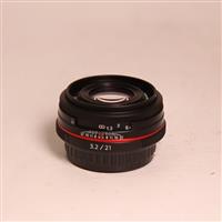 Used HD Pentax-DA 21mm f/3.2 AL Limited Lens Black