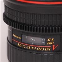 Used Tokina 12-28mm f/4.0 V AT-X Pro Video Lens Canon EF-S VDSLR