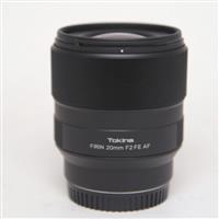 Used Tokina Firin 20mm F2 AF lens - E mount