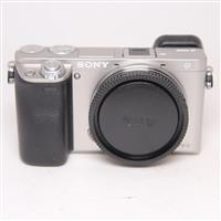 Used Sony a6000 Mirrorless Camera Body Silver