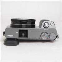 Used Sony a6000 Mirrorless Camera Body Silver
