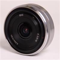 Used Sony E 16mm f/2.8 Wide Angle Pancake Lens