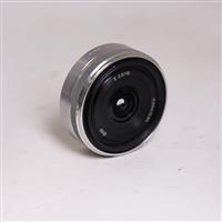 Used Sony E 16mm f/2.8 Wide Angle Pancake Lens