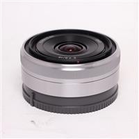 Used Sony E 16mm f/2.8 Wide Angle Pancake Lens