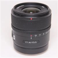 Used Sony E 15mm f1.4 G E-Mount Lens