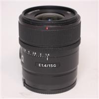 Used Sony E 15mm f1.4 G e-mount Lens