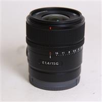 Used Sony E 15mm f1.4 G e-mount Lens