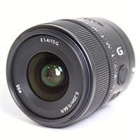 Used Sony E 15mm f1.4 G e-mount Lens