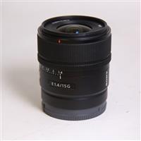 Used Sony E 15mm f1.4 G e-mount Lens