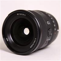 Used Sony FE 20mm f/1.8 G Ultra Wide Angle Prime Lens