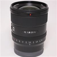 Used Sony FE 20mm f/1.8 G Ultra Wide Angle Prime Lens