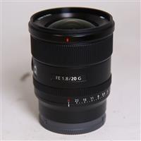 Used Sony FE 20mm f/1.8 G Ultra Wide Angle Prime Lens