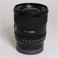 Used Sony FE 20mm f/1.8 G Ultra Wide Angle Prime Lens