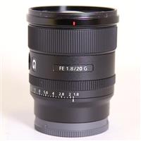 Used Sony FE 20mm f/1.8 G Ultra Wide Angle Prime Lens